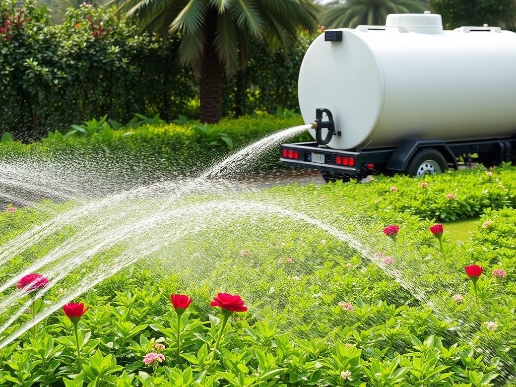 تنكر مياه ل رئ الحدائق