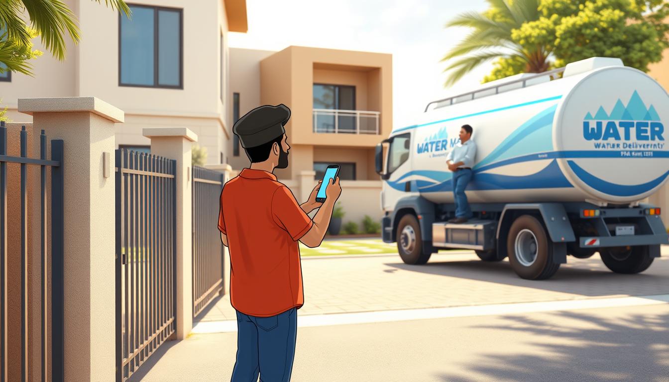 تنكر حدمة توصيل المياه