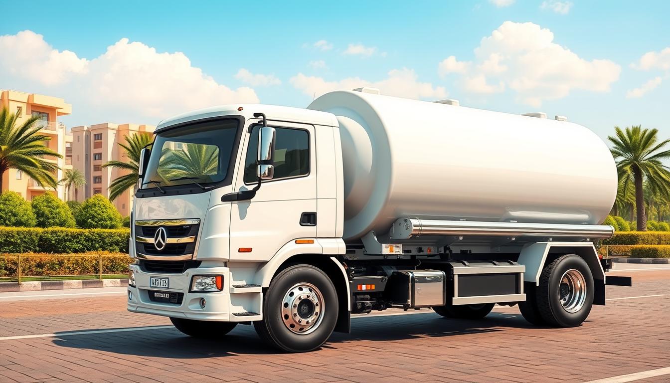 تنكر مياه عذبة لخدمة توصيل المياه العذبه